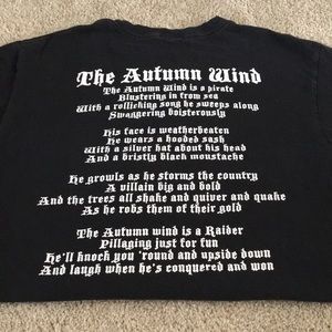 the autumn wind is a raider t shirt
